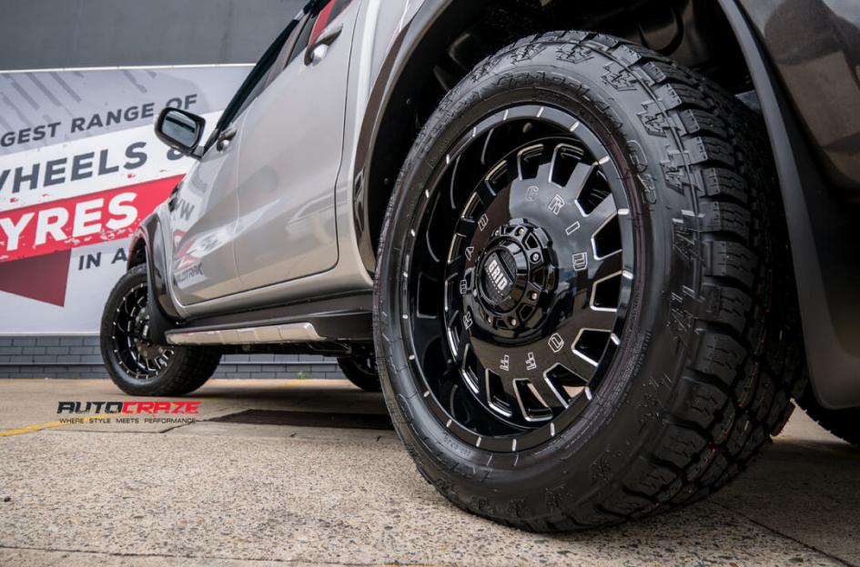 FORD RANGER GD03 GLOSS BLACK MILLED ACCENTS